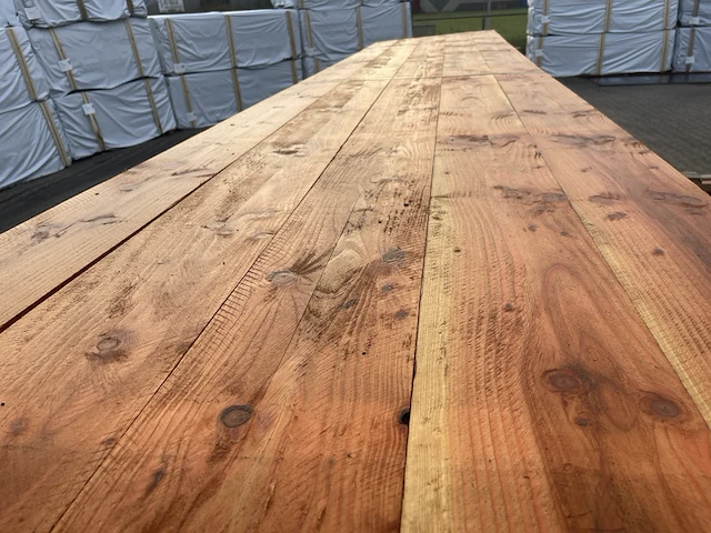 Ca. 20x douglas planken fijnbezaagd, 22x200mm, lengte 500cm - afbeelding 1 van  3