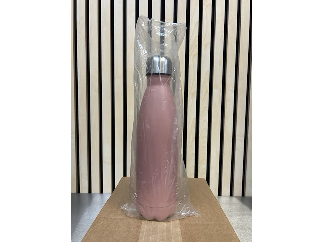 Ca. 20x drinkfles, thermosfles 500 ml, levivo, roze - afbeelding 1 van  3