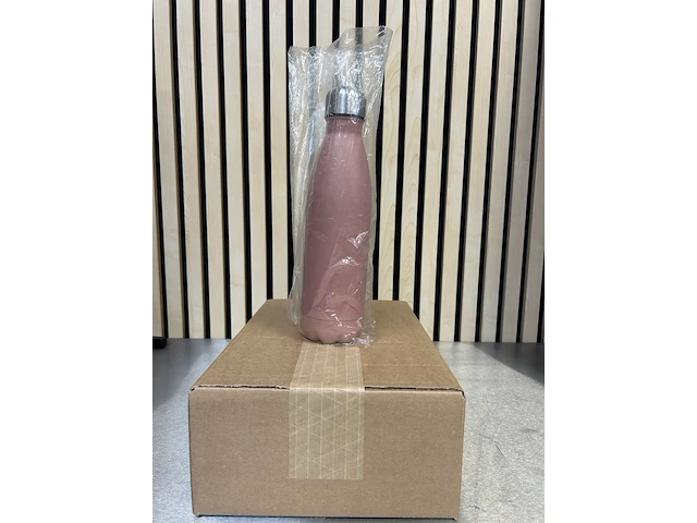 Ca. 20x drinkfles, thermosfles 500 ml, levivo, roze - afbeelding 1 van  3