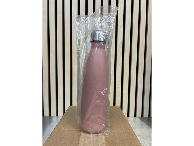 Ca. 20x drinkfles, thermosfles 500 ml, levivo, roze - afbeelding 2 van  3