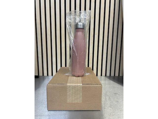 Ca. 20x drinkfles, thermosfles 500 ml, levivo, roze - afbeelding 1 van  4