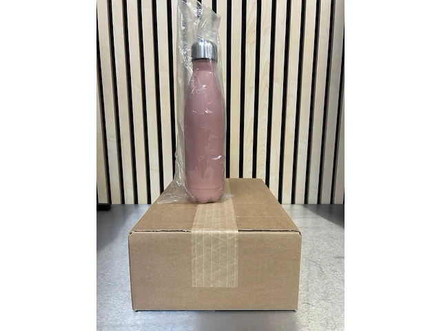 Ca. 20x drinkfles, thermosfles 500 ml, levivo, roze - afbeelding 1 van  4