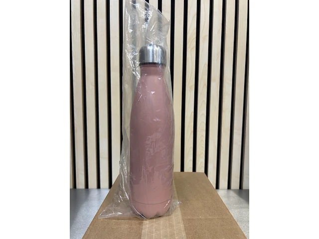 Ca. 20x drinkfles, thermosfles 500 ml, levivo, roze - afbeelding 2 van  4