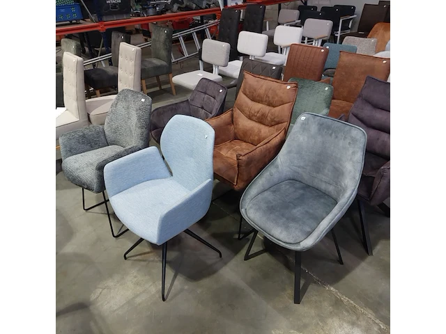 Ca. 20x eetkamerstoelen assorti, zazuhome - afbeelding 4 van  9