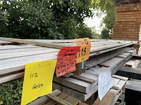 Ca. 20x guyana teak??? info dion, 18x80mm, lengte 8/245cm, 10/275cm, 2/335cm - afbeelding 2 van  3