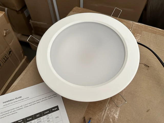 Ca. 20x led inbouwspot/-paneel 3000k met led driver ellipz lighting - afbeelding 2 van  5