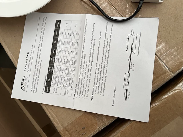 Ca. 20x led inbouwspot/-paneel 3000k met led driver ellipz lighting - afbeelding 5 van  6