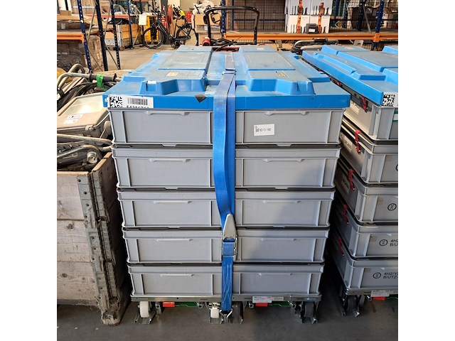 Ca. 20x opbergkist met 3x inzet en transportkar - afbeelding 1 van  7