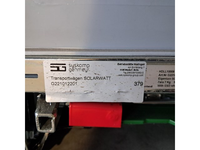 Ca. 20x opbergkist met 3x inzet en transportkar - afbeelding 7 van  7