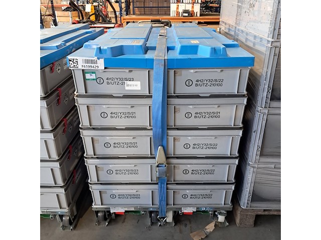 Ca. 20x opbergkist met 3x inzet en transportkar - afbeelding 1 van  7