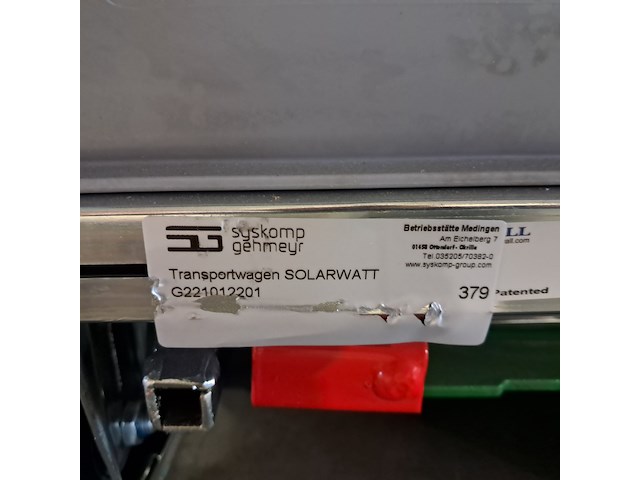 Ca. 20x opbergkist met 3x inzet en transportkar - afbeelding 6 van  6