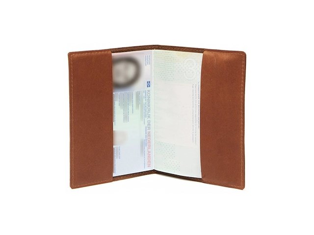 Ca. 20x paspoorthoesje, chesterfield, c08.048831, cognac - afbeelding 2 van  3