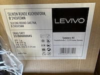 Ca. 20x ronde siliconen bakvorm 24 cm levivo - afbeelding 5 van  6