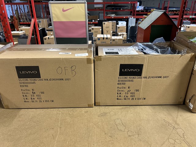 Ca. 20x siliconen cakevorm dxh 240x45 mm, levivo - afbeelding 1 van  6