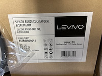 Ca. 20x siliconen cakevorm dxh 240x45 mm, levivo - afbeelding 3 van  6