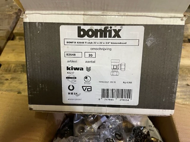 Ca. 20x t-stukken, bonfix, 82648 kiwa - afbeelding 4 van  4