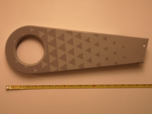 Ca. 210x kettingscherm fiets, grijs - afbeelding 1 van  3