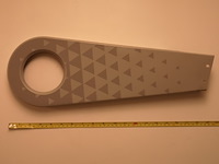 Ca. 210x kettingscherm fiets, grijs - afbeelding 1 van  3