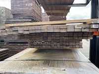 Ca. 215x guyana ipé hardhouten planken geschaafd , 27x50mm, lengte 119/185cm, 56/215cm, 40/245cm - afbeelding 3 van  3