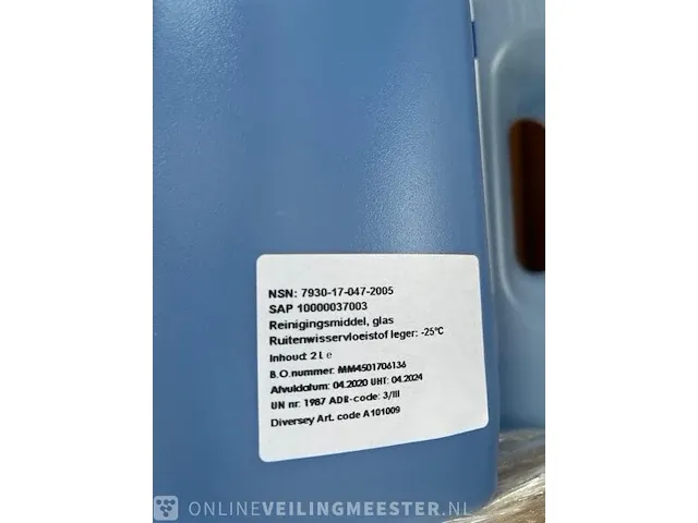 Ca. 216x flacon ruitenwisservloeistof 2l tot -25 diversey - afbeelding 4 van  5