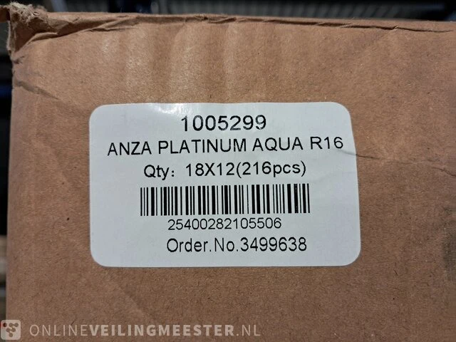 Ca. 216x platinum kwast anza, maat 16 - afbeelding 4 van  4