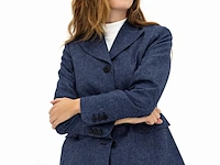 Ca. 21x broek en 19x colbert, suitss me, the magnificients, indigo herringbone - afbeelding 1 van  9