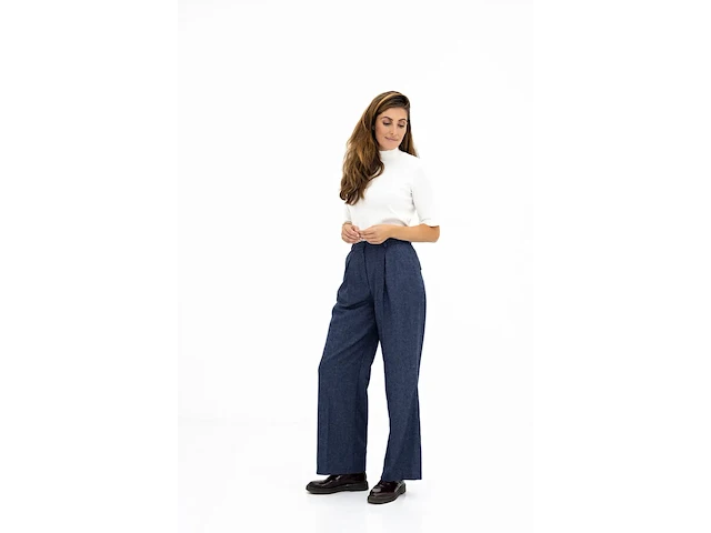 Ca. 21x broek en 19x colbert, suitss me, the magnificients, indigo herringbone - afbeelding 2 van  9