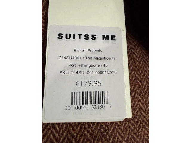 Ca. 21x broek en 23x colbert, suitss me, the magnificients, port herringbone - afbeelding 5 van  6