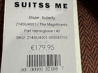 Ca. 21x broek en 23x colbert, suitss me, the magnificients, port herringbone - afbeelding 5 van  6