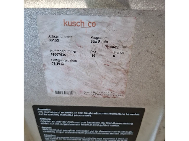 Ca. 21x bureaustoel, o.a. kush&co - afbeelding 11 van  15