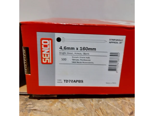 Ca. 21x doos a 500 stuks stripspijker, senco, 4.6 mm x 160 mm - afbeelding 4 van  4
