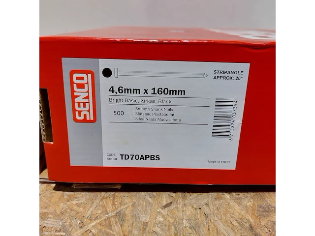 Ca. 21x doos a 500 stuks stripspijker, senco, 4.6 mm x 160 mm - afbeelding 4 van  4