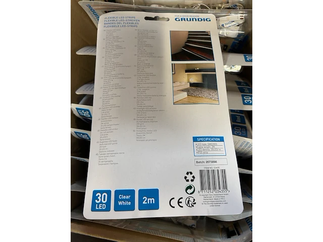 Ca. 21x flexibele led strip, grundig, clear white, multi color - afbeelding 4 van  4