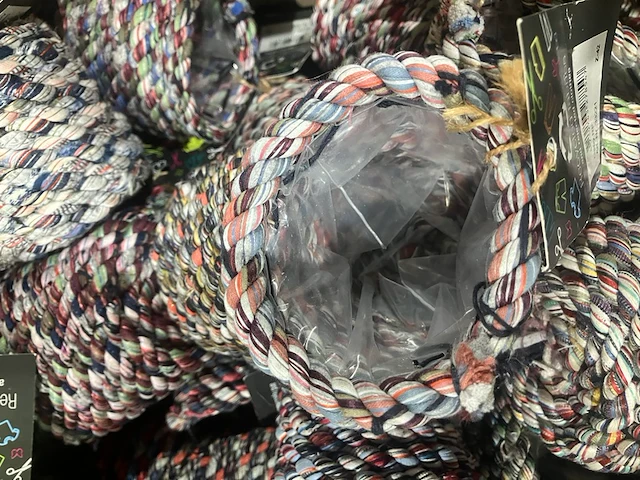 Ca. 223x bloempotjes van gerecyclede kleding - afbeelding 4 van  5
