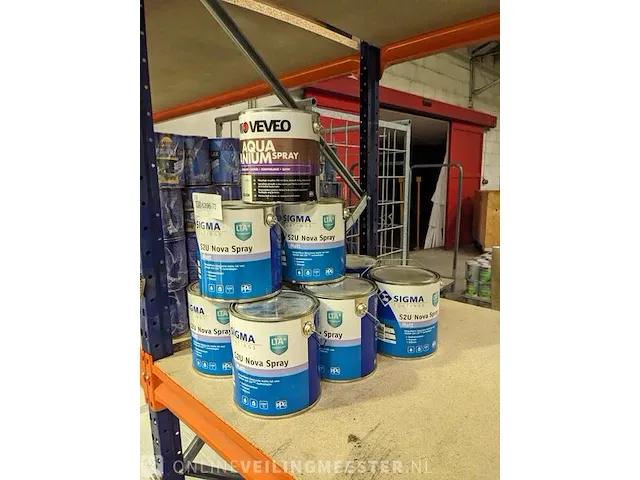Ca. 22,5 liter sigma nova satin spraylak wit - afbeelding 1 van  3