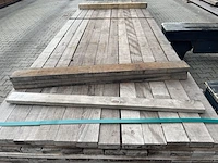 Ca. 228x purple heart planken fijnbezaagd , 27x80mm, lengte 77/305cm 151/335cm - afbeelding 1 van  3