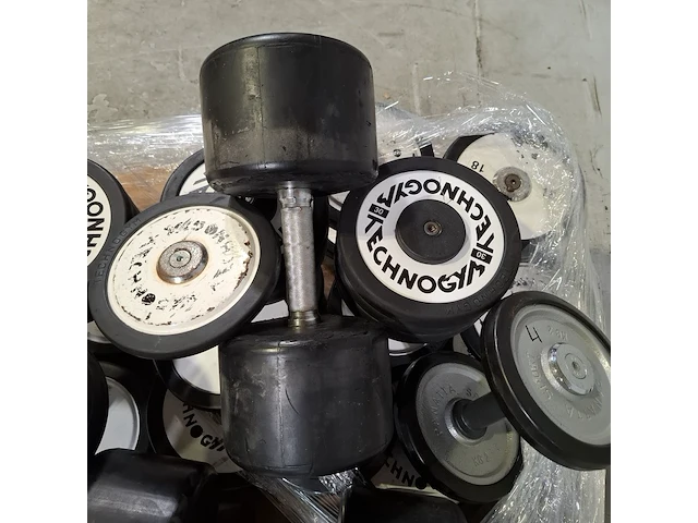 Ca. 22x dumbells, o.a. technogym - afbeelding 7 van  7