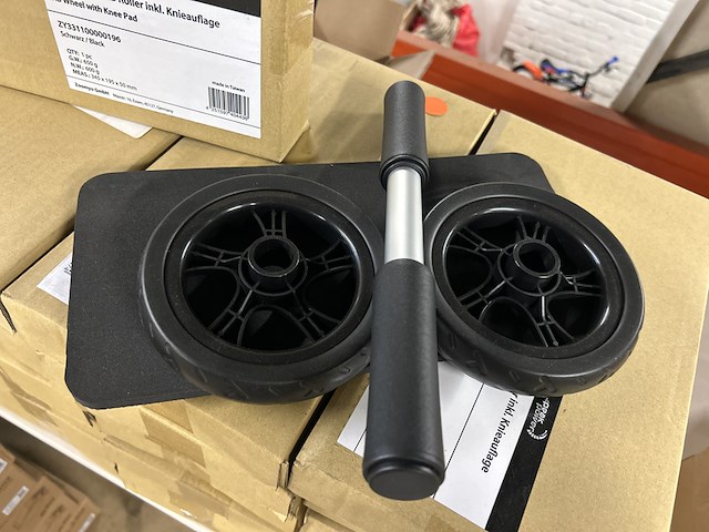 Ca. 22x multifunctionele buikspierroller met kniemat, peak power - afbeelding 2 van  4