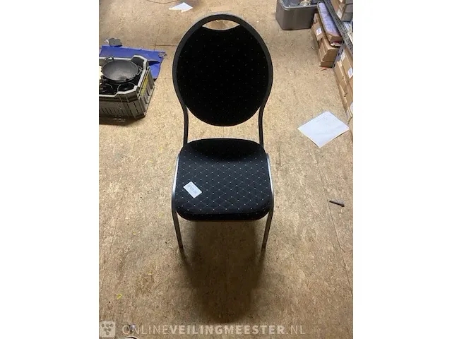 Ca. 22x stoelen stackchair, zwart - afbeelding 1 van  2