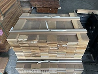 Ca. 234x ipé prime hardhouten planken gescchaafd, 21x120mm, lengte 130/65cm, 104/95cm - afbeelding 1 van  3