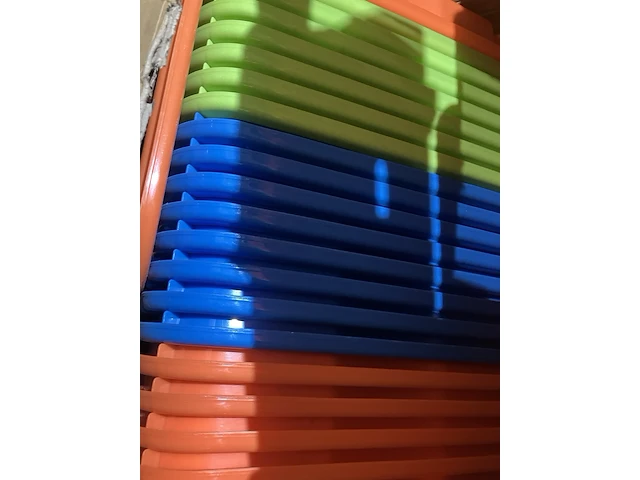 Ca. 23x afdruiprekken, groen, blauw en oranje - afbeelding 2 van  4