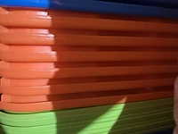 Ca. 23x afdruiprekken, groen, blauw en oranje - afbeelding 3 van  4