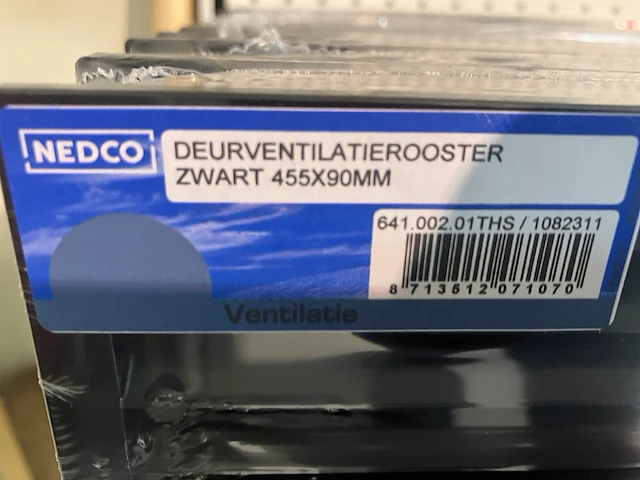Ca. 23x deurventilatieroosters zwart 455/90 - afbeelding 2 van  2