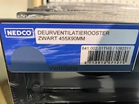 Ca. 23x deurventilatieroosters zwart 455/90 - afbeelding 2 van  2