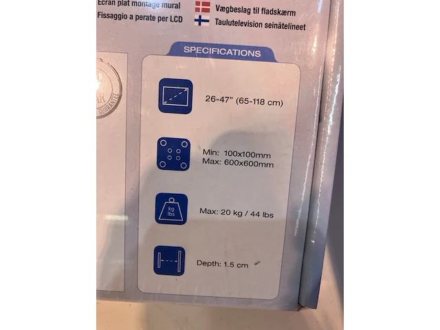 Ca. 23x newstar tv ophang systeem 65/118 cm - afbeelding 3 van  3