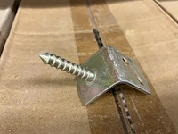 Ca. 24x 100 schutting/vlechtscherm steun verzinkt - afbeelding 2 van  3