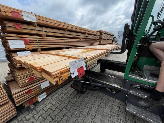 Ca. 24x douglas zweeds rabat, 23x190mm, lengte 400cm - afbeelding 2 van  3