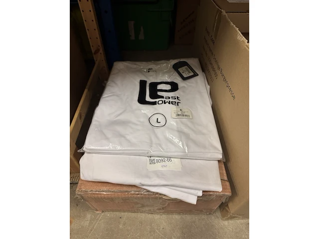 Ca. 24x heren t-shirt maat l lower east, wit - afbeelding 1 van  2