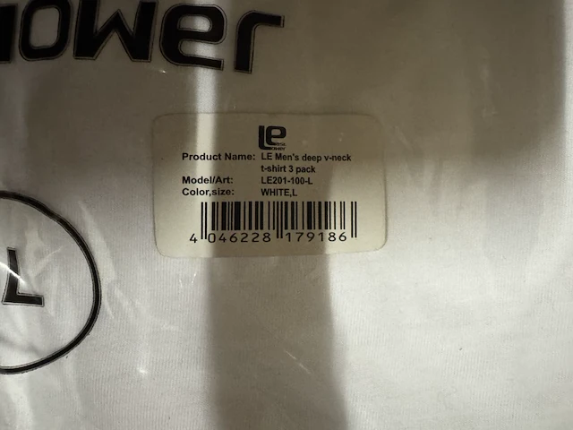 Ca. 24x heren t-shirt maat l lower east, wit - afbeelding 2 van  2
