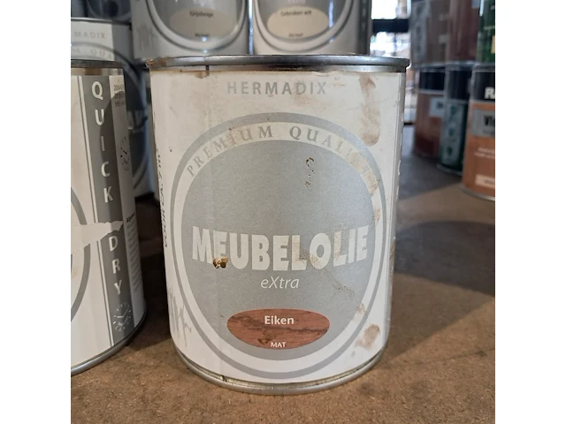 Ca. 24x hermadix trappenlak, parketolie en meubellak - afbeelding 2 van  9